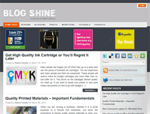 Tablet Screenshot of blogshine.com